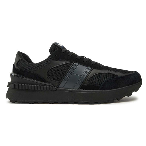Tommy Hilfiger Suede Cleat Mixed Texture Trainers